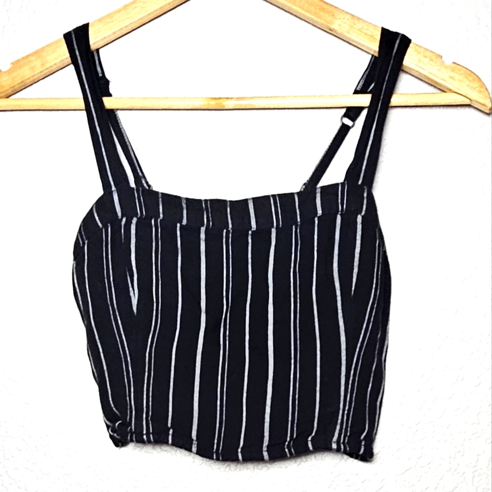 XS Hollister tank crop top elastic back adjustable straps